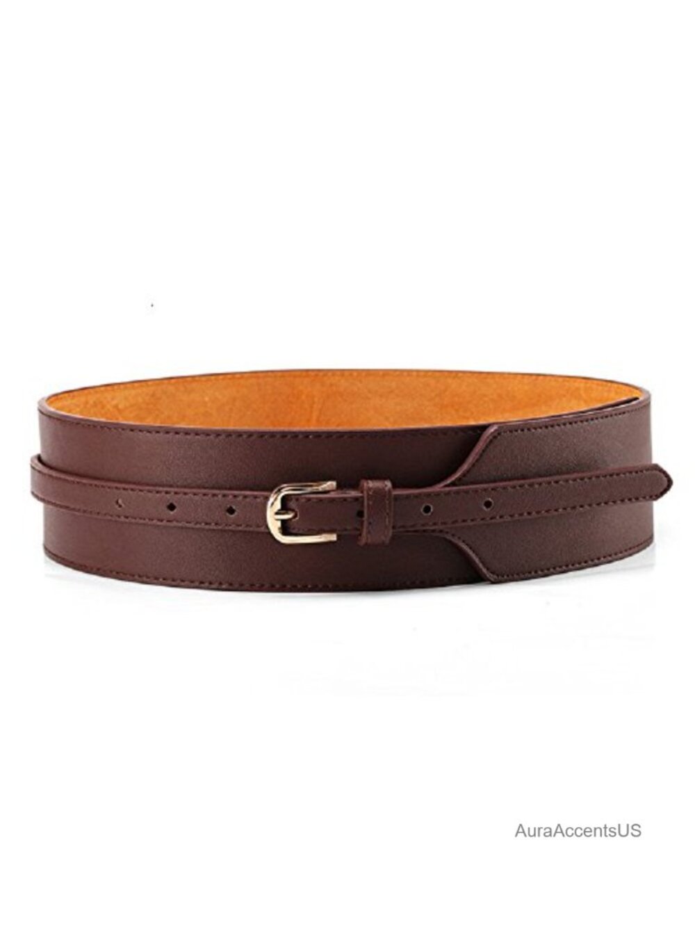 Obi Belt Vintage PU Genuine Leather Buckle Waist Belt Fashion Wide